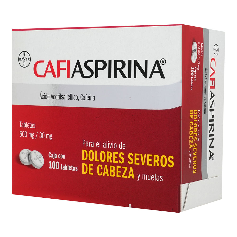 Cafiaspirina 500/30 Mg Caja C/100 Tabletas