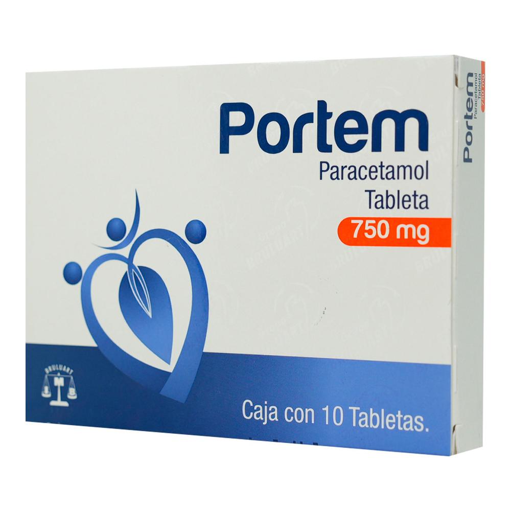 Paracetamol 750 Mg Caja C/10 Tabletas