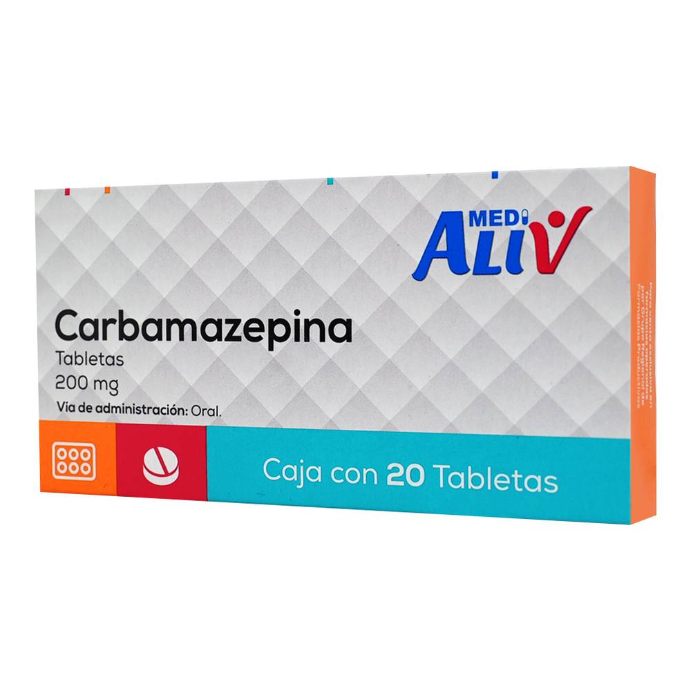Medialiv Carbamazepina 200 Mg Caja C/20 Tabletas