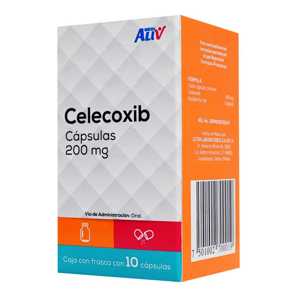 Medialiv Celecoxib 200 Mg Caja C/ 10 Capsulas