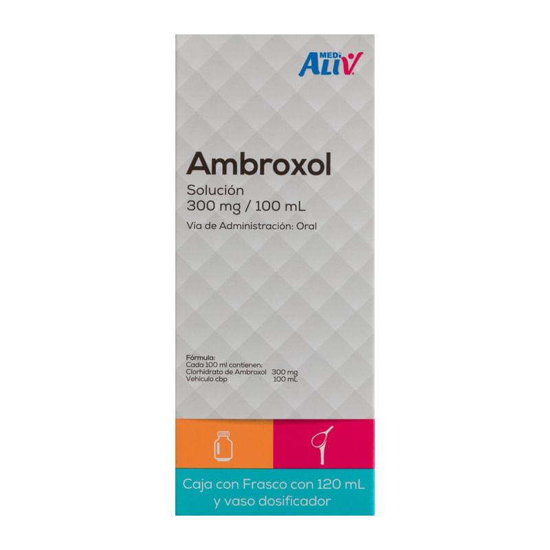 Medialiv Ambroxol 300 Mg/100 Ml Solucion Caja con Frasco C/120 Ml