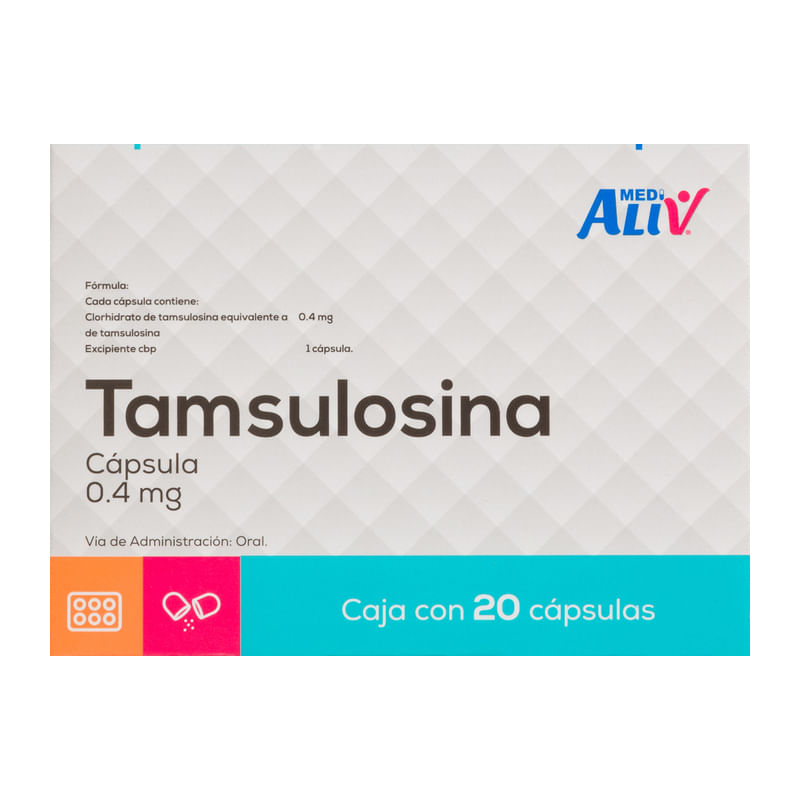 Medialiv Tamsulosina 0.4 Mg Caja C/20 Capsulas