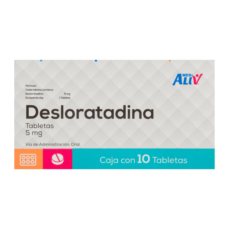 Medialiv Desloratadina 5 Mg Caja C/ 10 Tabletas