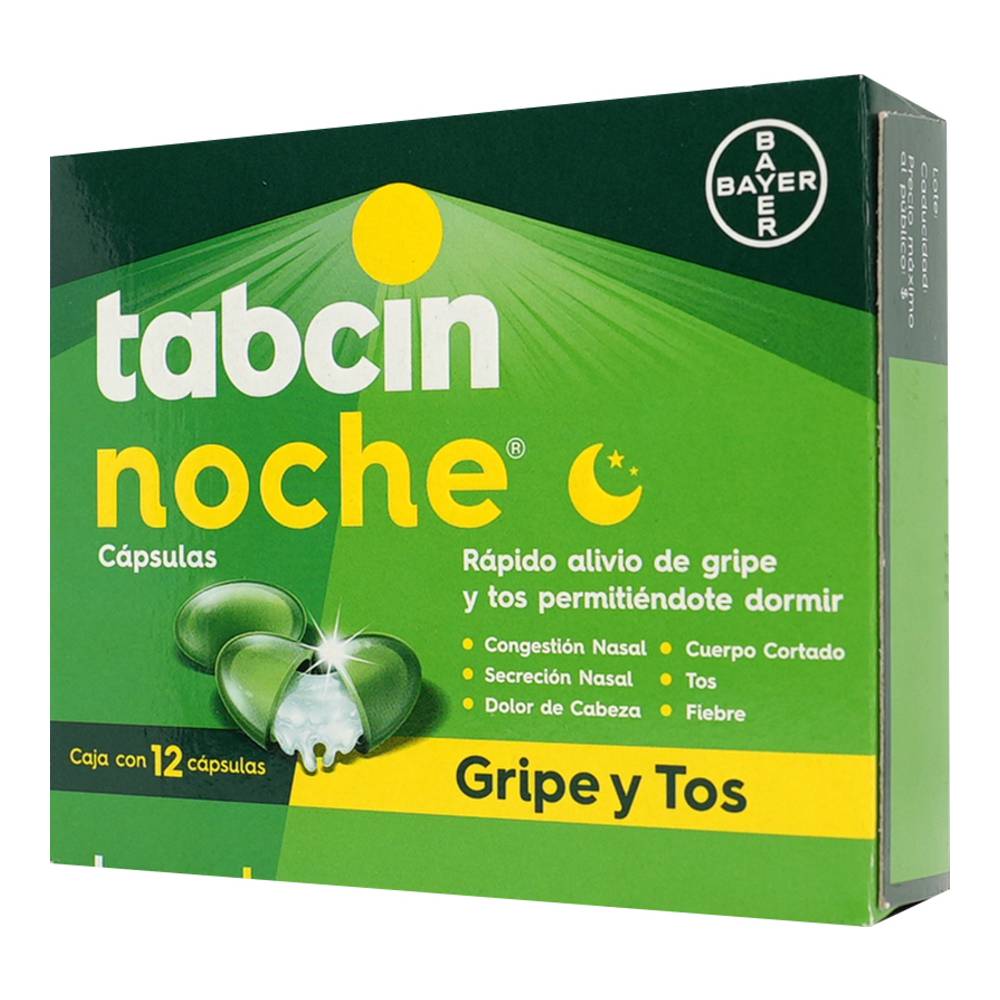 Tabcin Noche Caja C/12 Capsulas