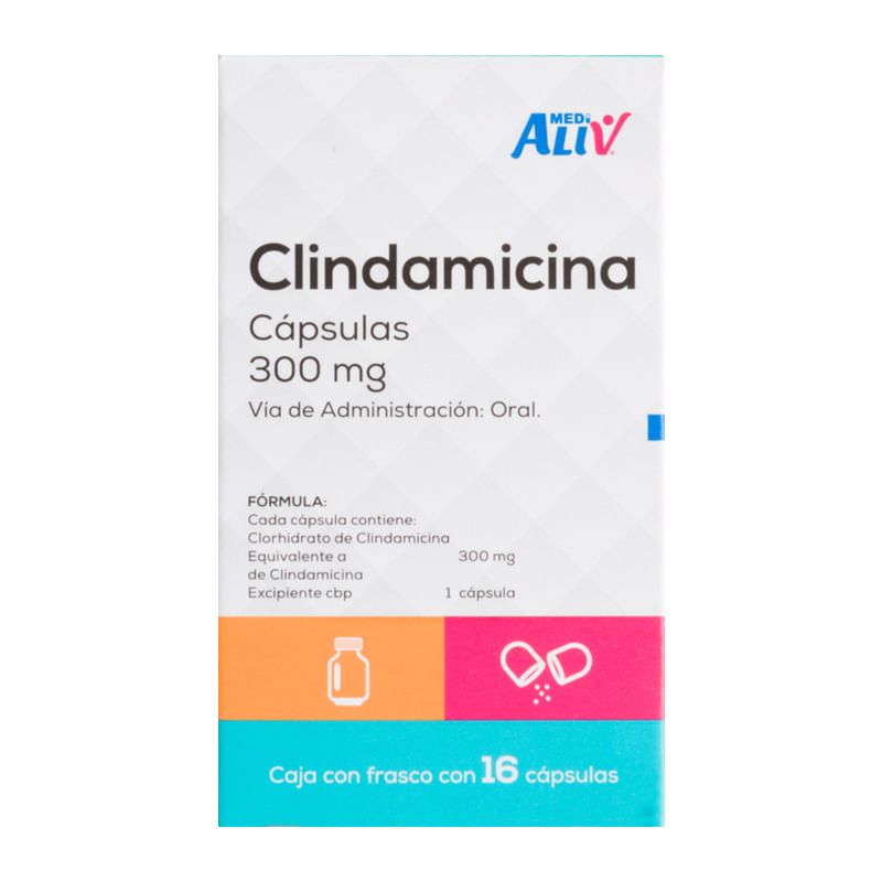 Medialiv Clindamicina 300 Mg Caja C/16 Capsulas