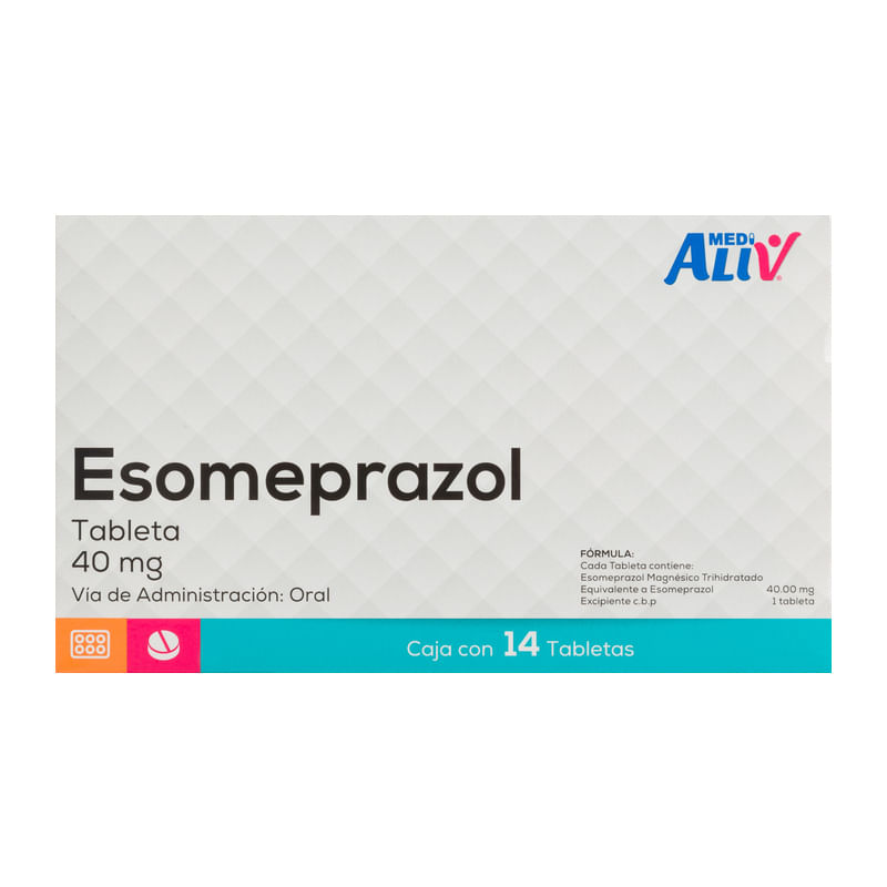 Medialiv Esomeprazol 40 Mg Caja C/14 Tabletas