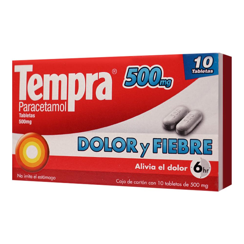 Tempra 500 Mg Caja C/10 Tabletas