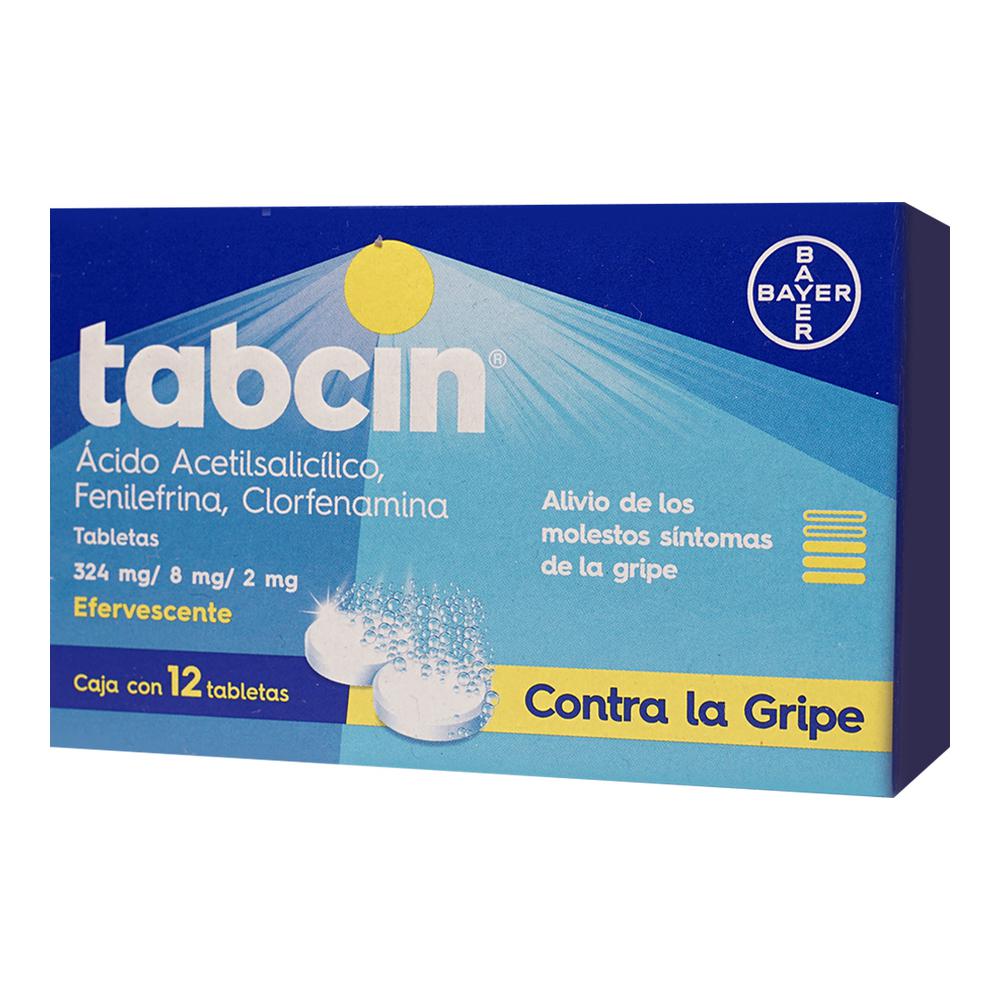 Tabcin 324/8/2 Mg Caja C/12 Tabletas Efervescentes