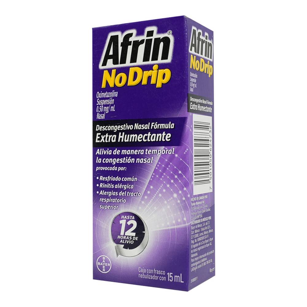 Afrin No-Drip Extra Humectante Suspension 50mg C/15mL