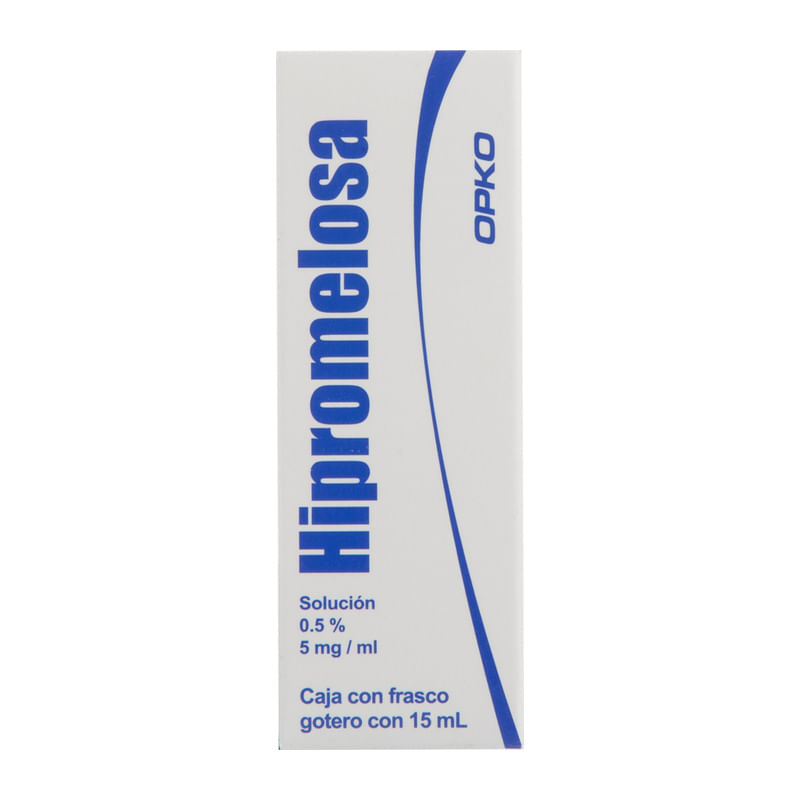Opko Hipromelosa Solucion Oftalmica 5 Mg Frasco Gotero C/15 Ml