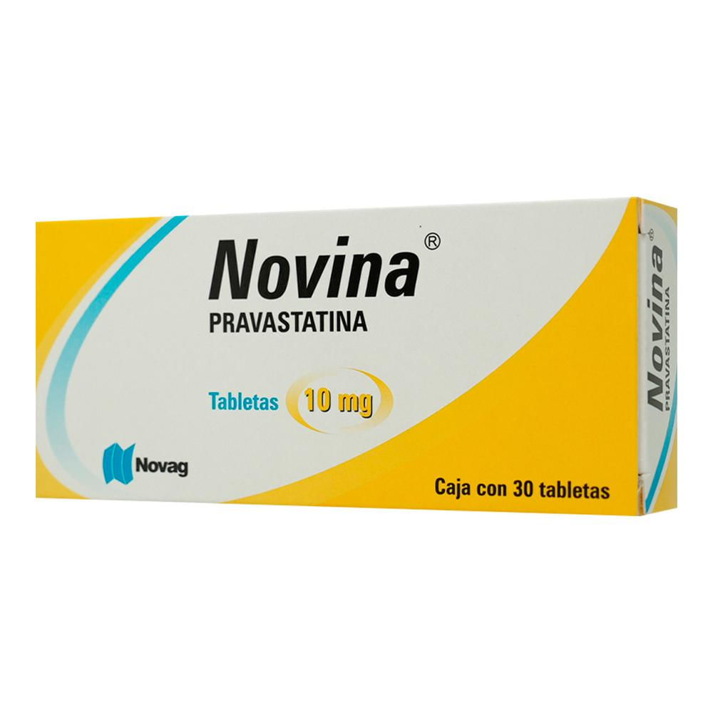 Novina Pravastatina 10 Mg Caja C/30 Tabletas