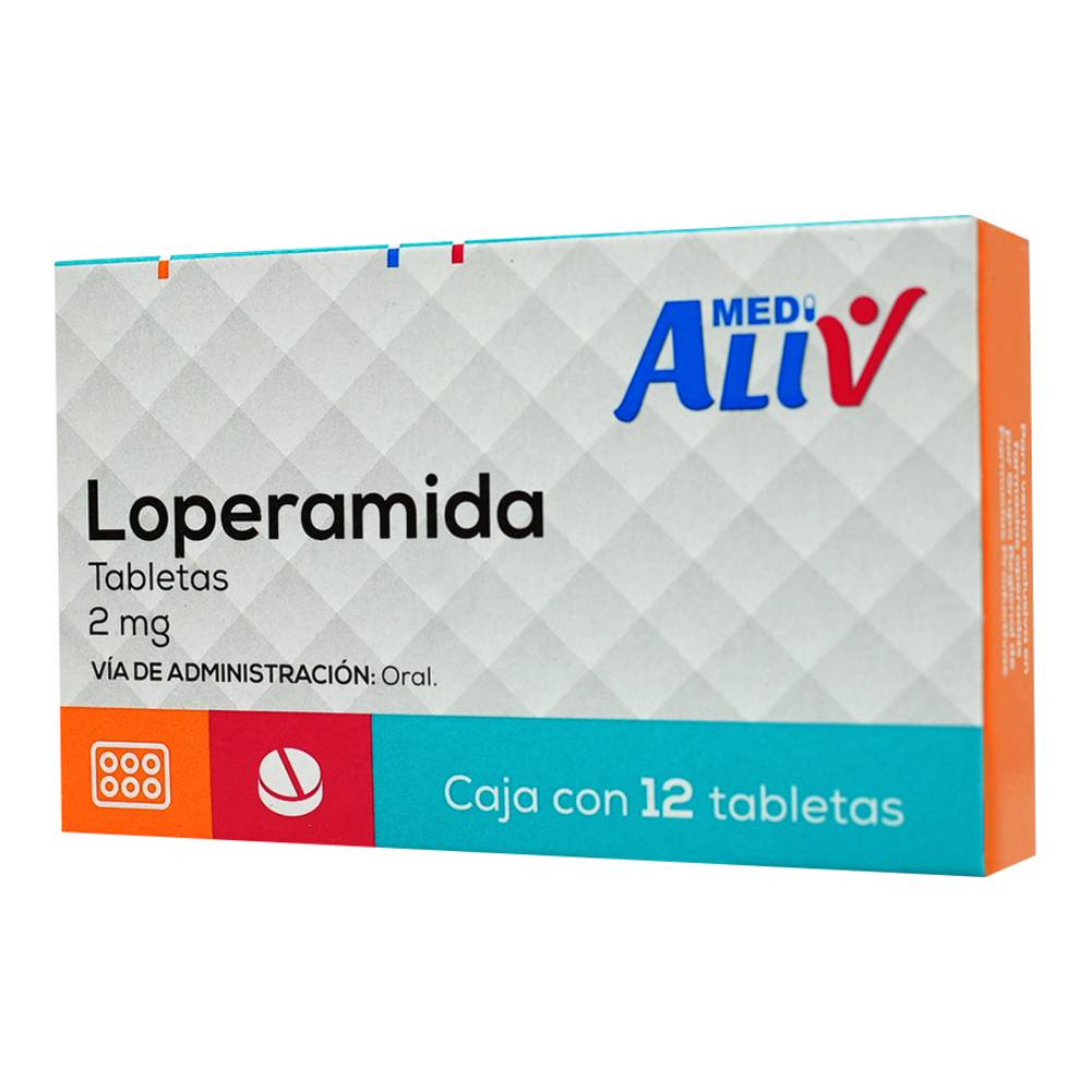 Medialiv Loperamida 2 Mg Caja C/12 Tabletas