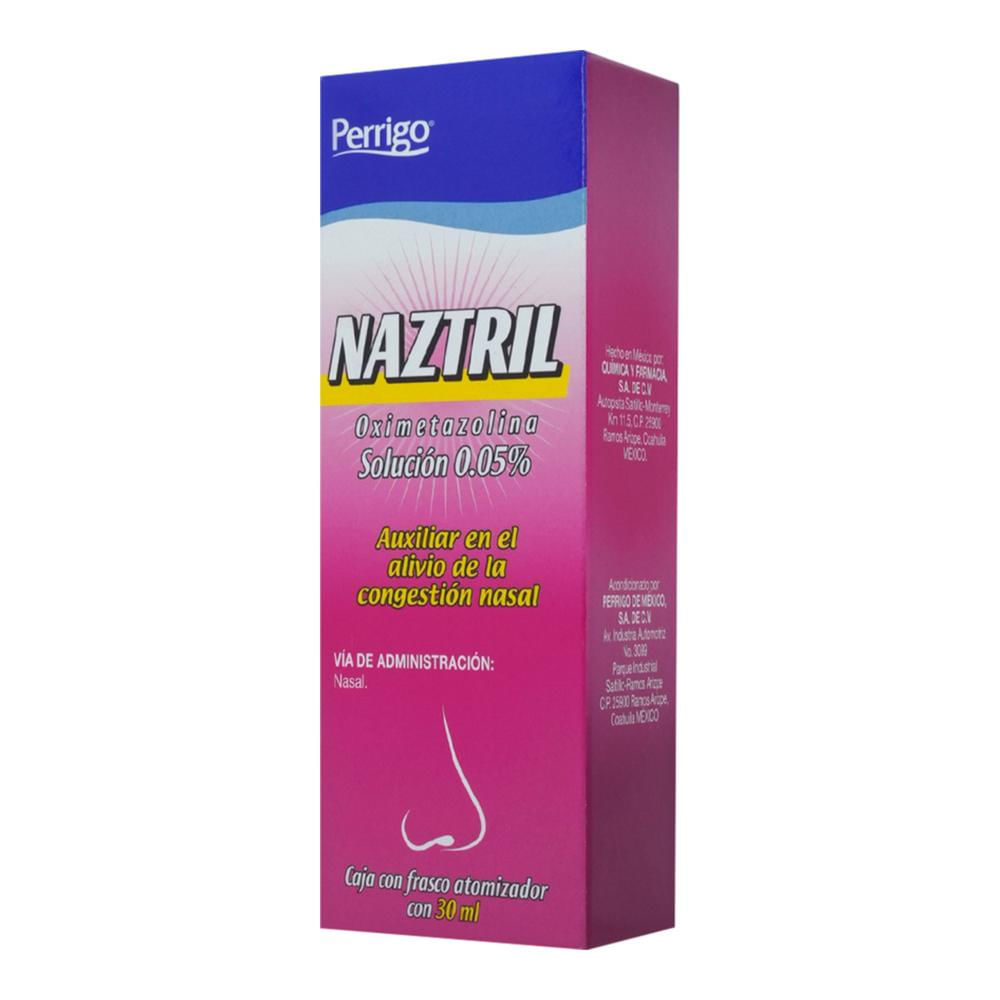 Naztril Oximetazolina Solucion Nasal 0.05% Frasco C/30 Ml
