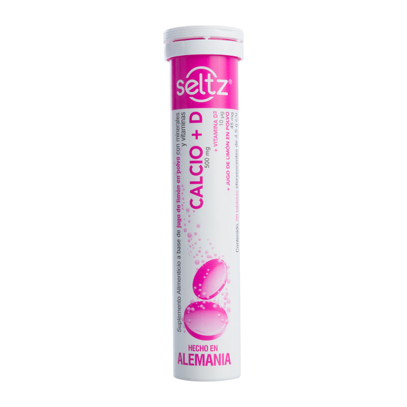 Seltz Calcio+D Tubo C/20 Tabletas Efervescentes