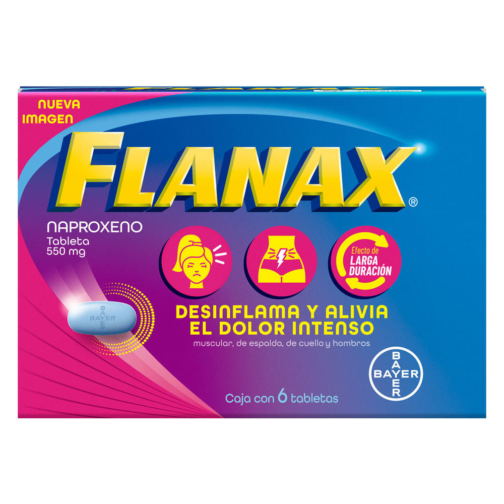 Flanax Fem 550 Mg Caja C/6 Tabletas