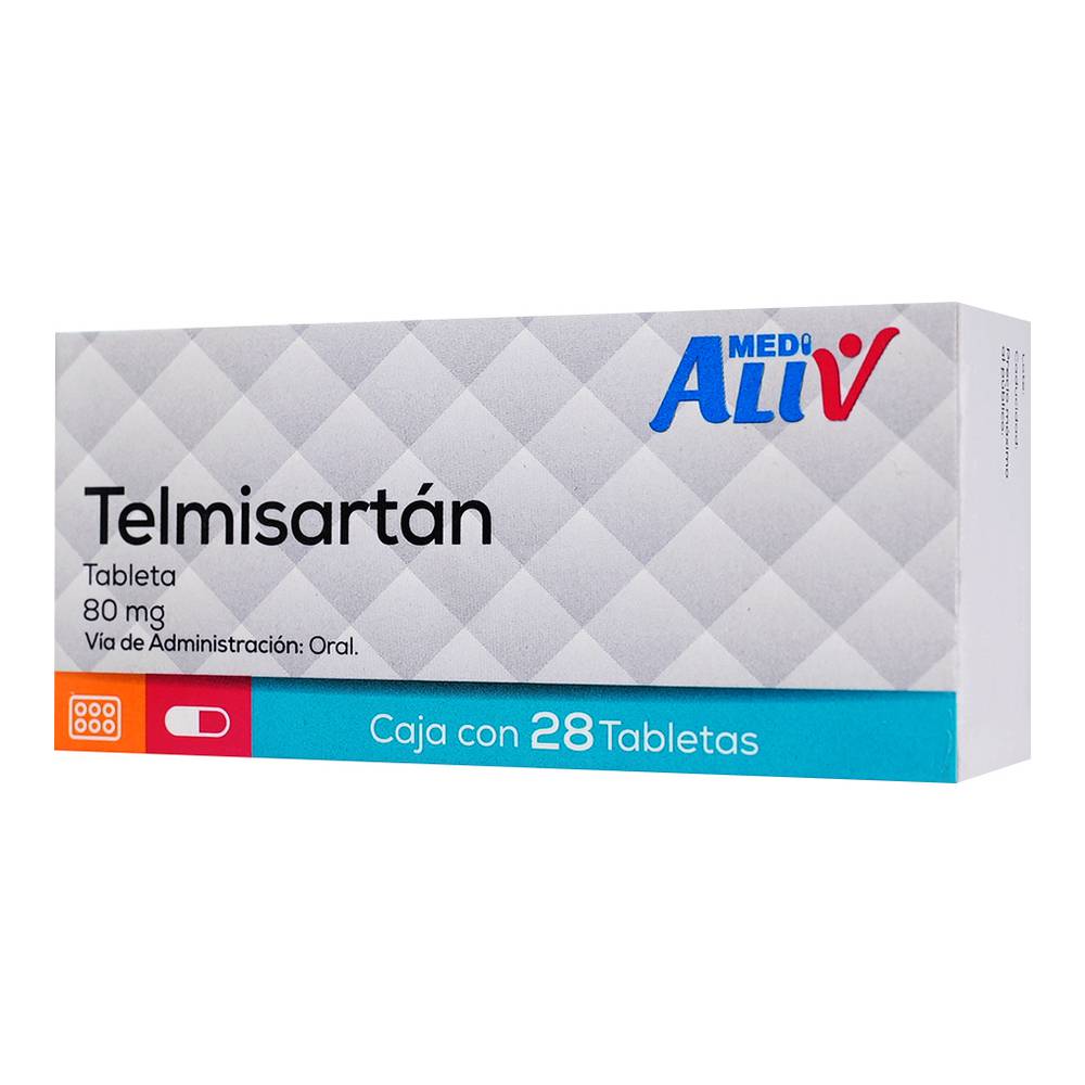 Medialiv Telmisartan 80 Mg C/ 28 Tabletas