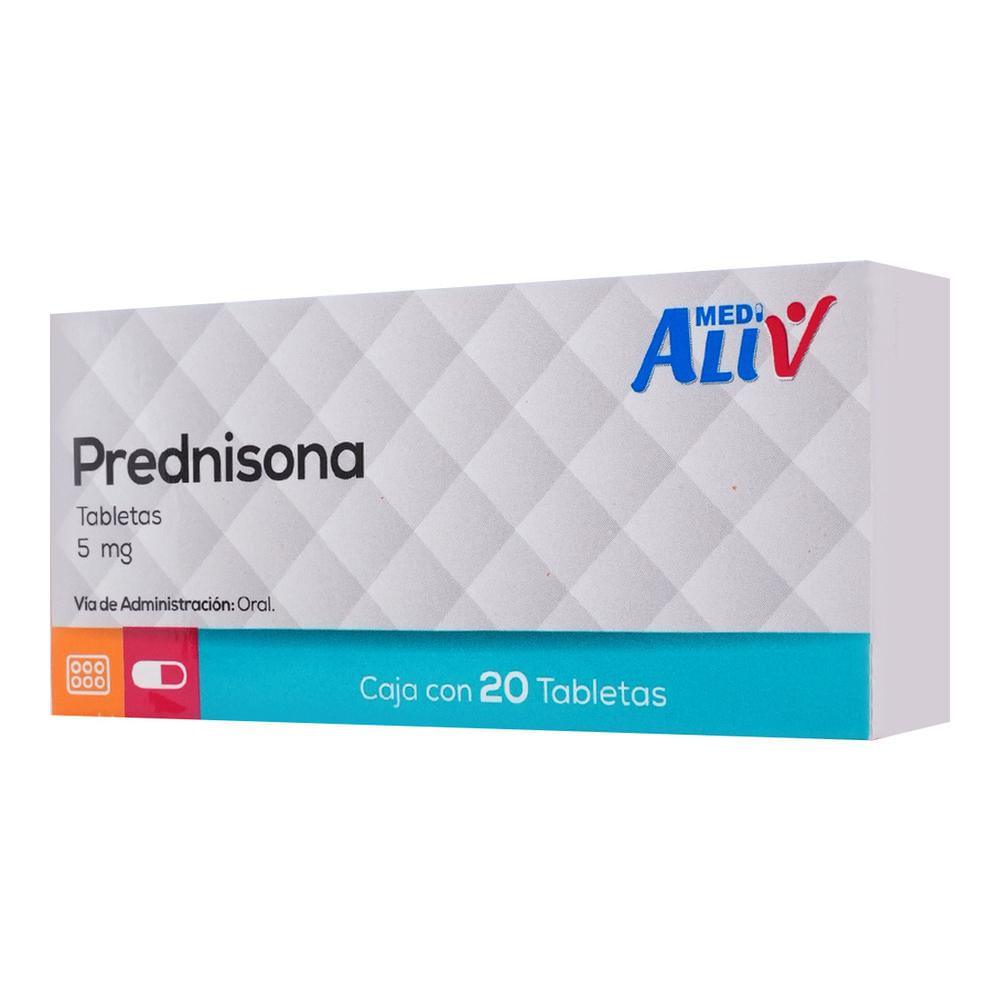Medialiv Prednisona 5 Mg Caja C/20 Tabletas