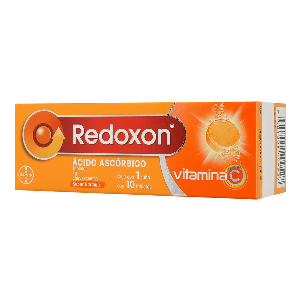 Redoxon 1g Vitamina C Sabor Naranja C/10 Tabletas Efervescentes