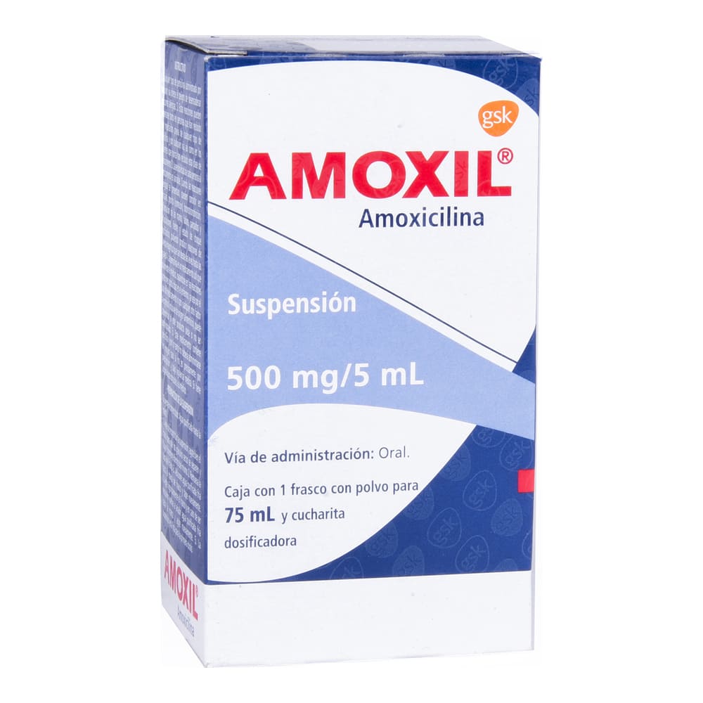 Amoxil 500mg Suspensión C/75mL