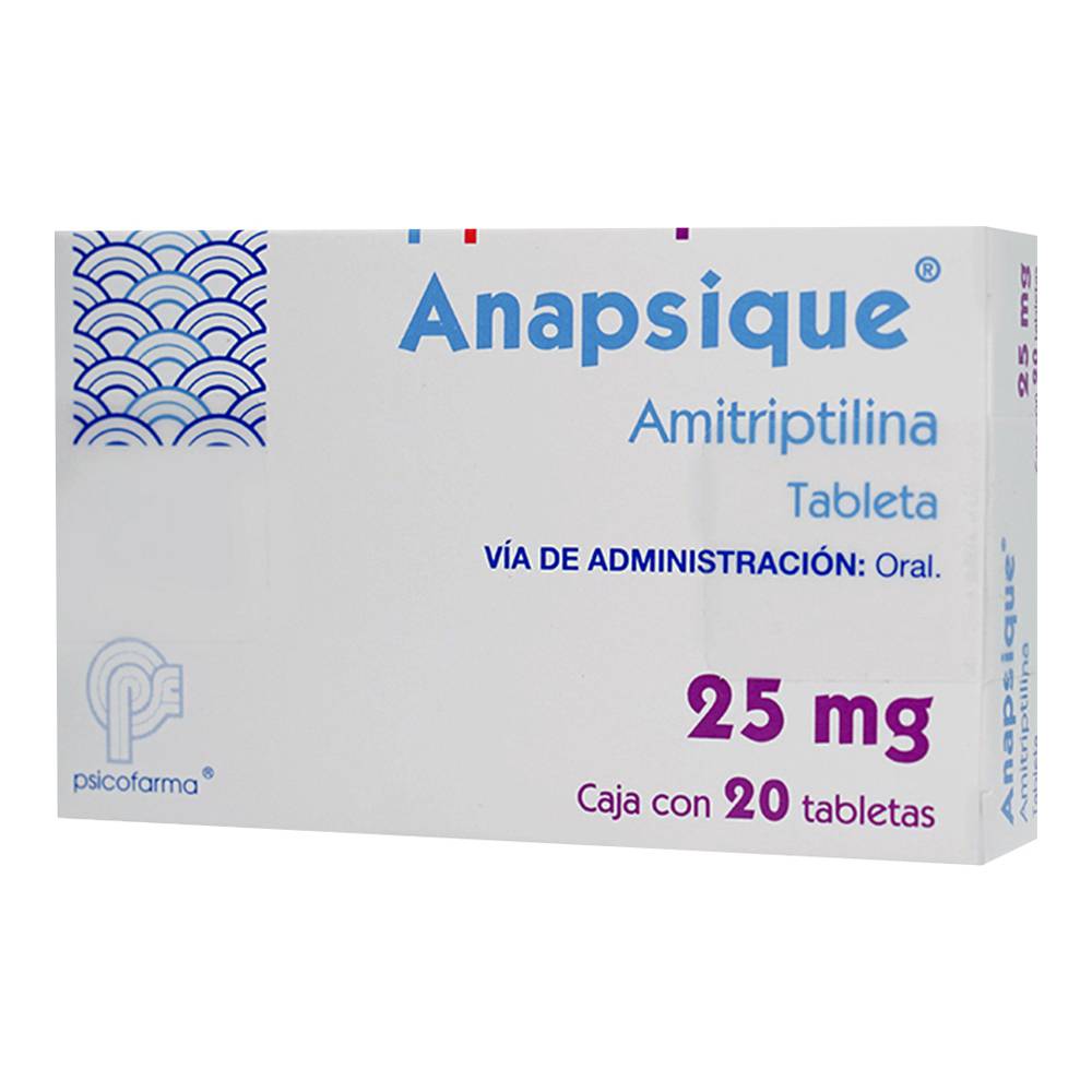 Anapsique 25 Mg Caja C/20 Tabletas