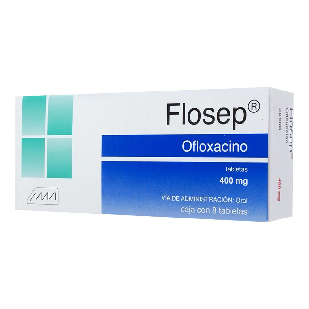 Flosep Ofloxacino 400 Mg Caja C/8 Tabletas
