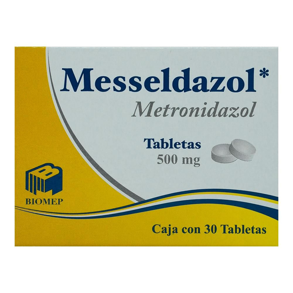 Metronidazol 500 Mg Caja C/30 Tabletas