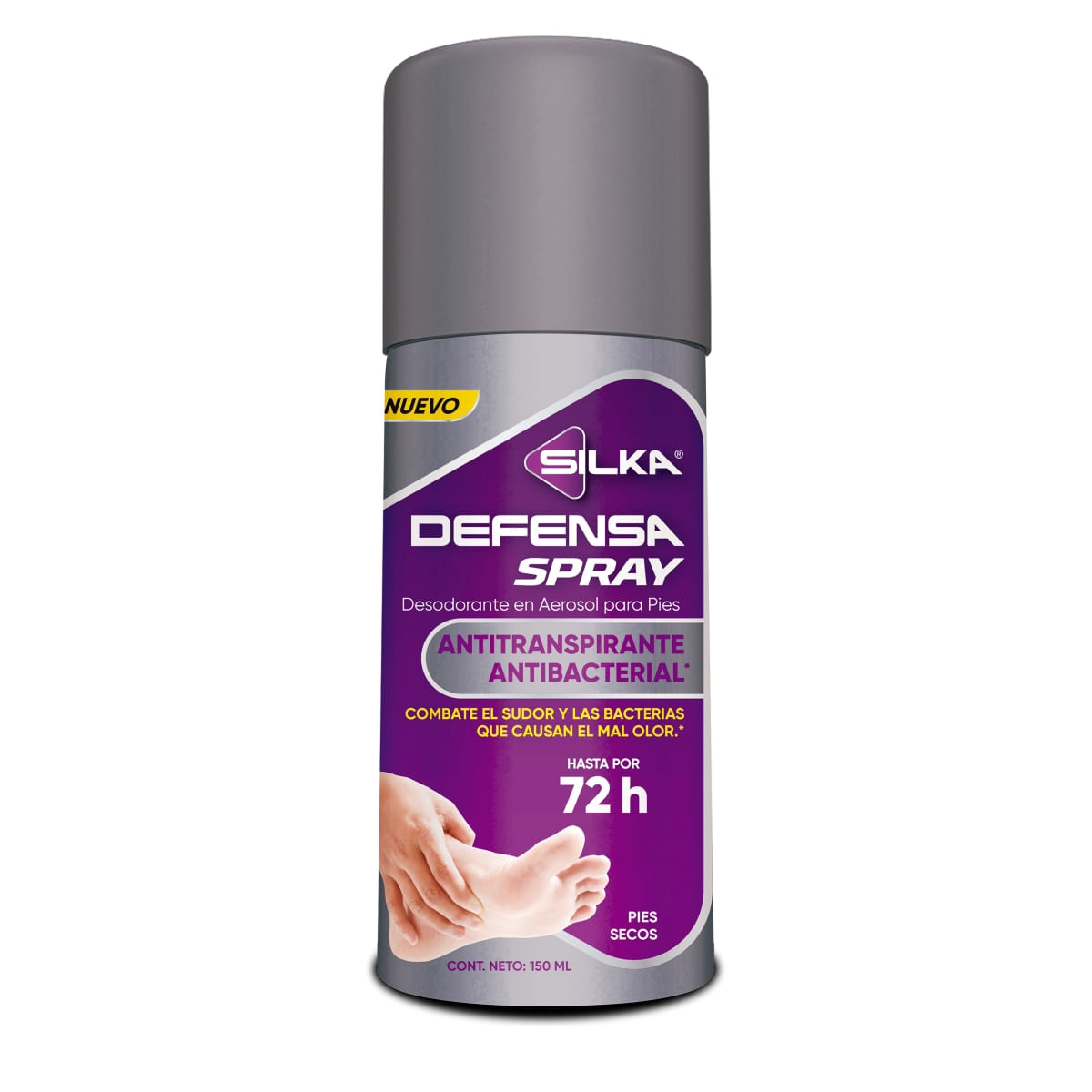 Silka Defensa Desodorante para Pies Envase C/150 Ml