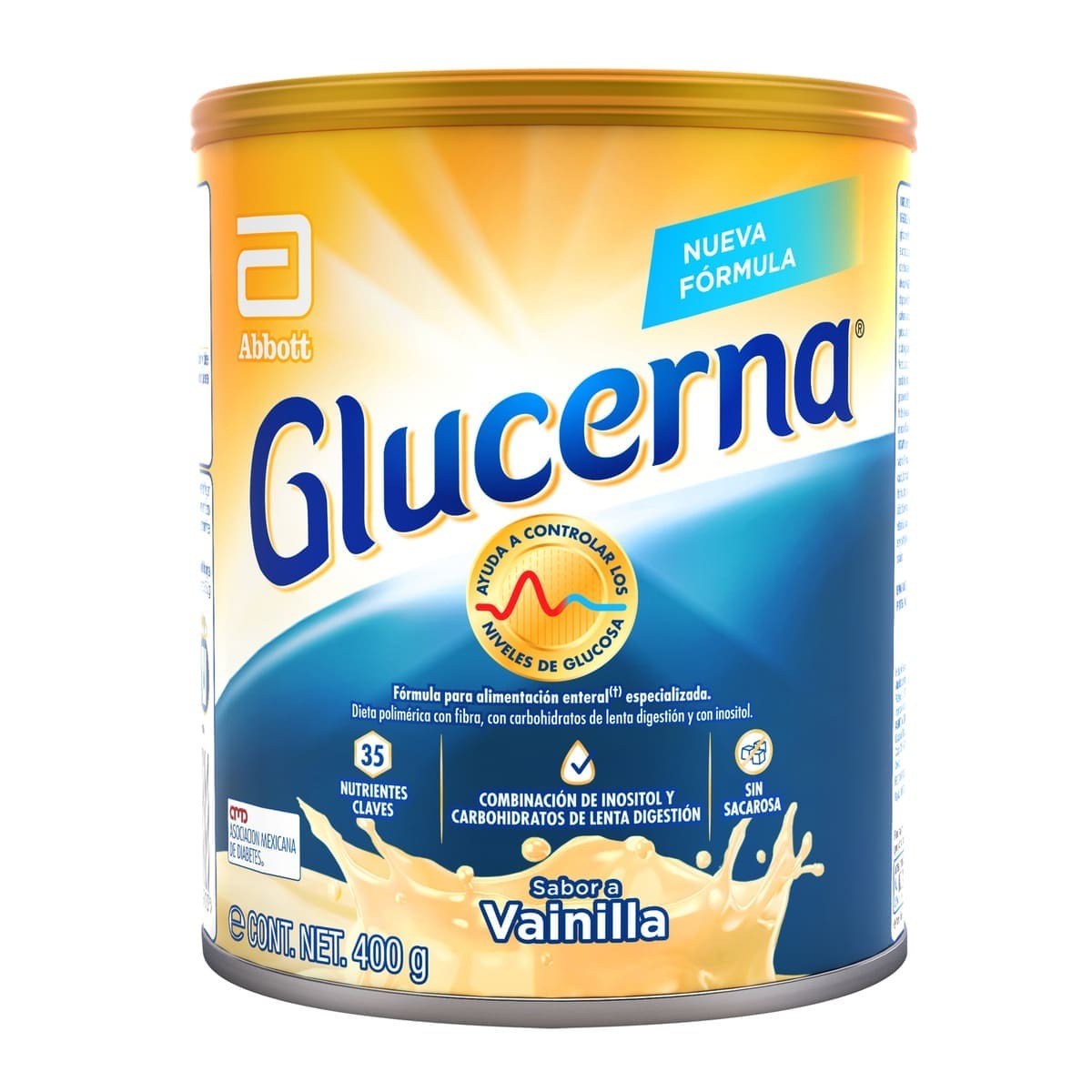 Glucerna Suplemento Alimenticio Vainilla Polvo Lata C/400 Gr