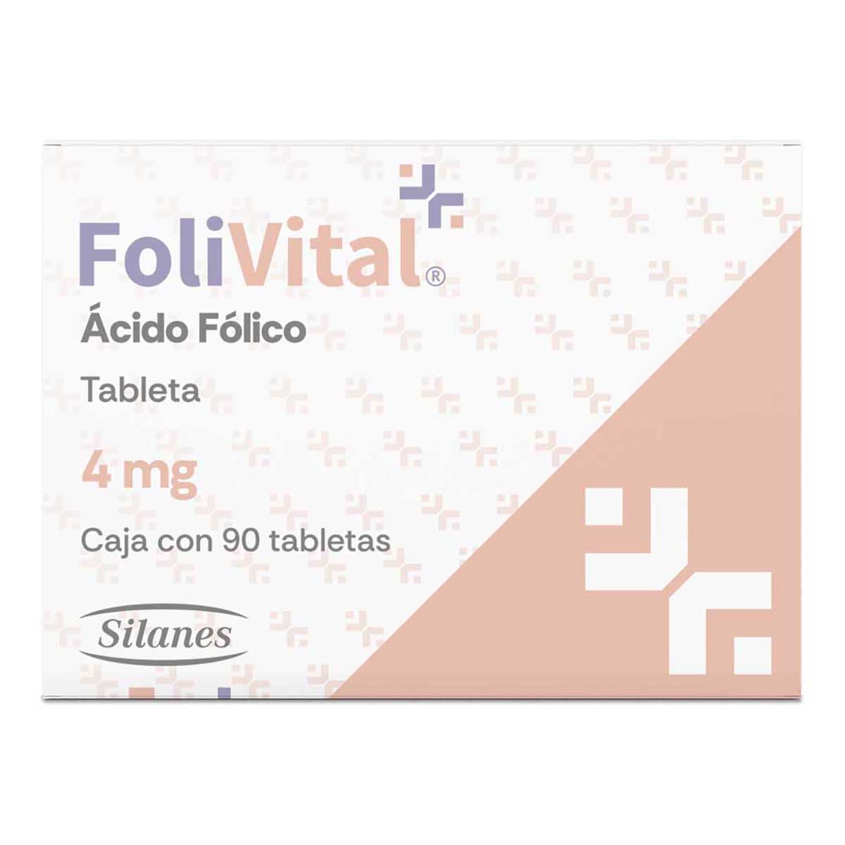 Folivital Ácido Fólico 4mg C/90 Tabletas