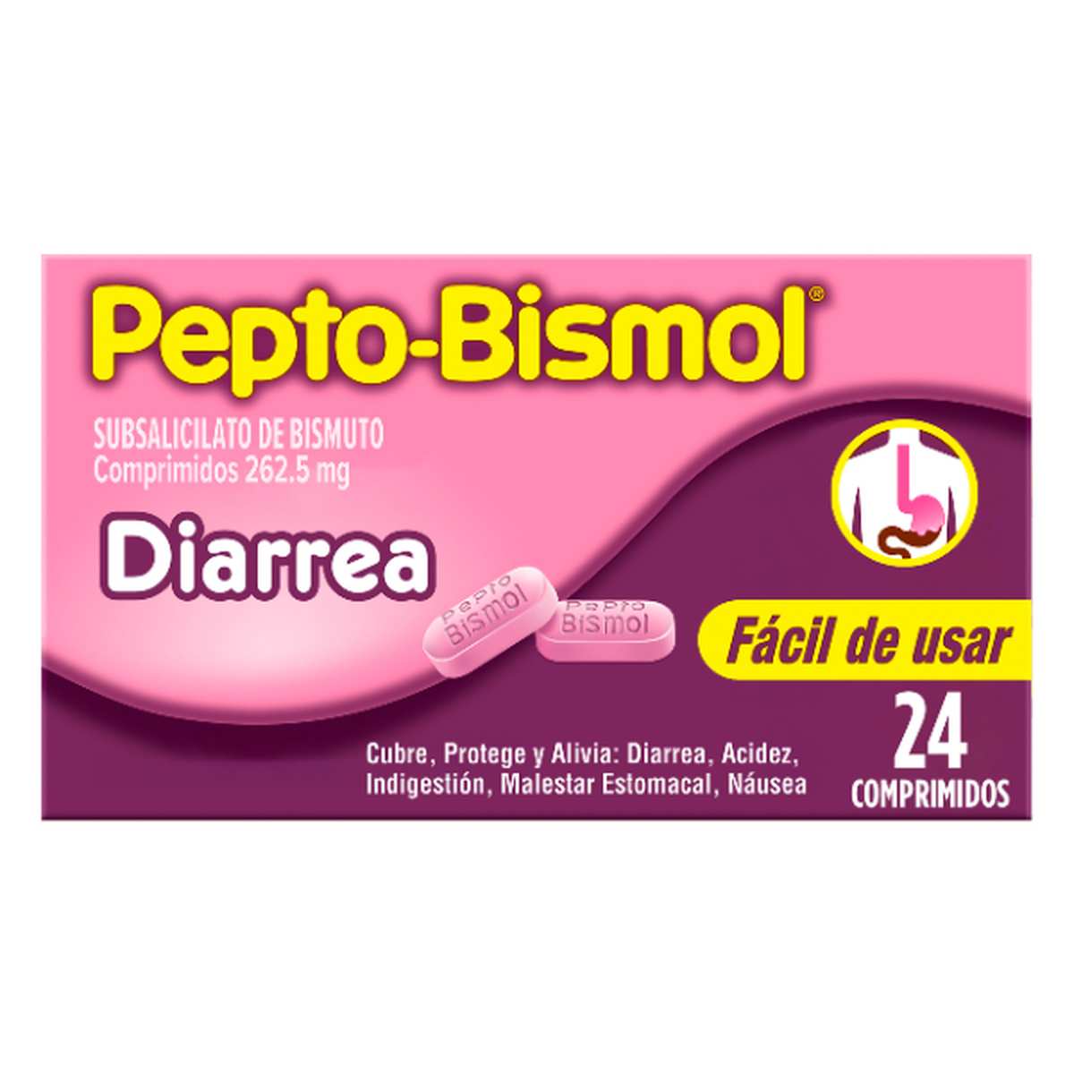 Pepto Bismol 262 Mg C/24 Comprimidos