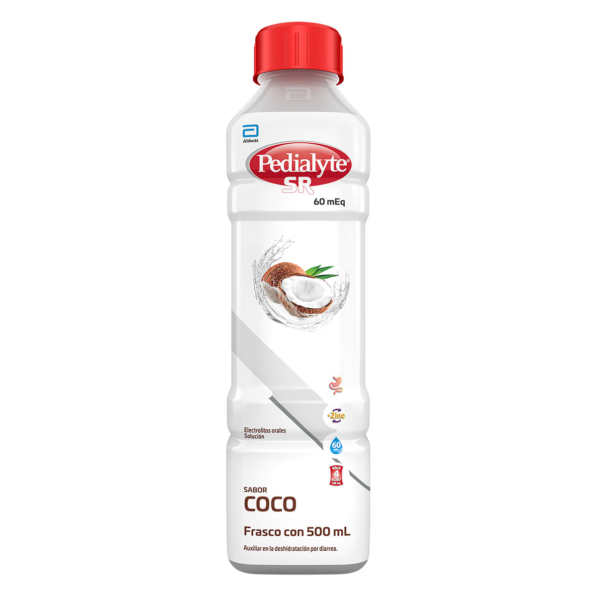 Pedialyte SR 60 Coco Suero Oral C/500 Ml