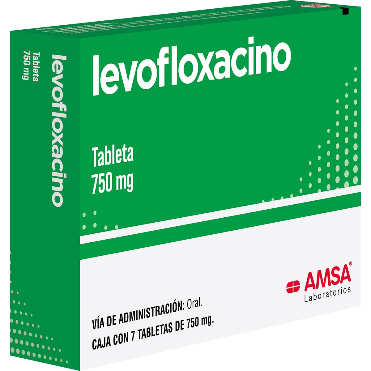 Levofloxacino 750 Mg Caja C/7 Tabletas