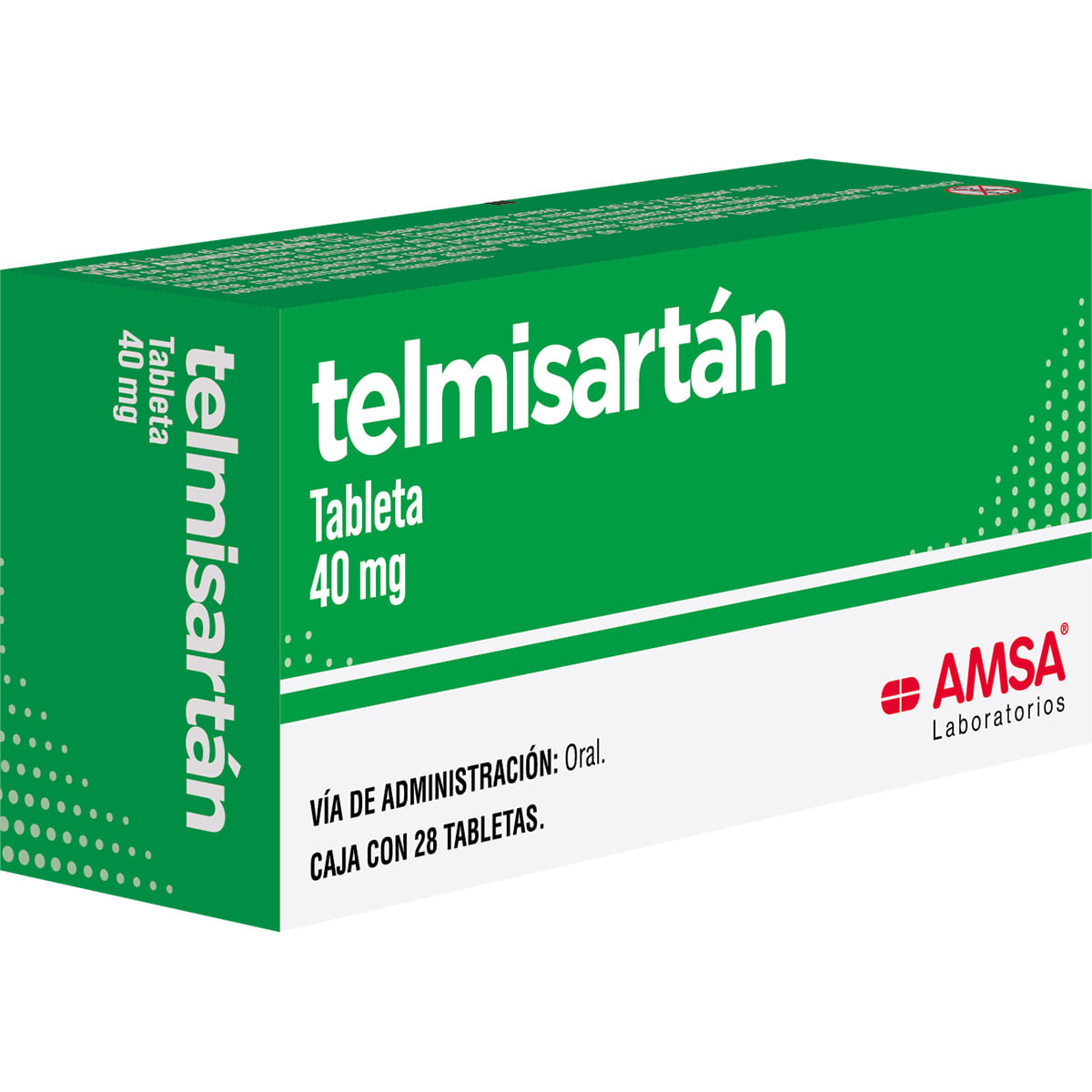 Telmisartan 40 Mg Caja C/28 Tabletas (Amsa)