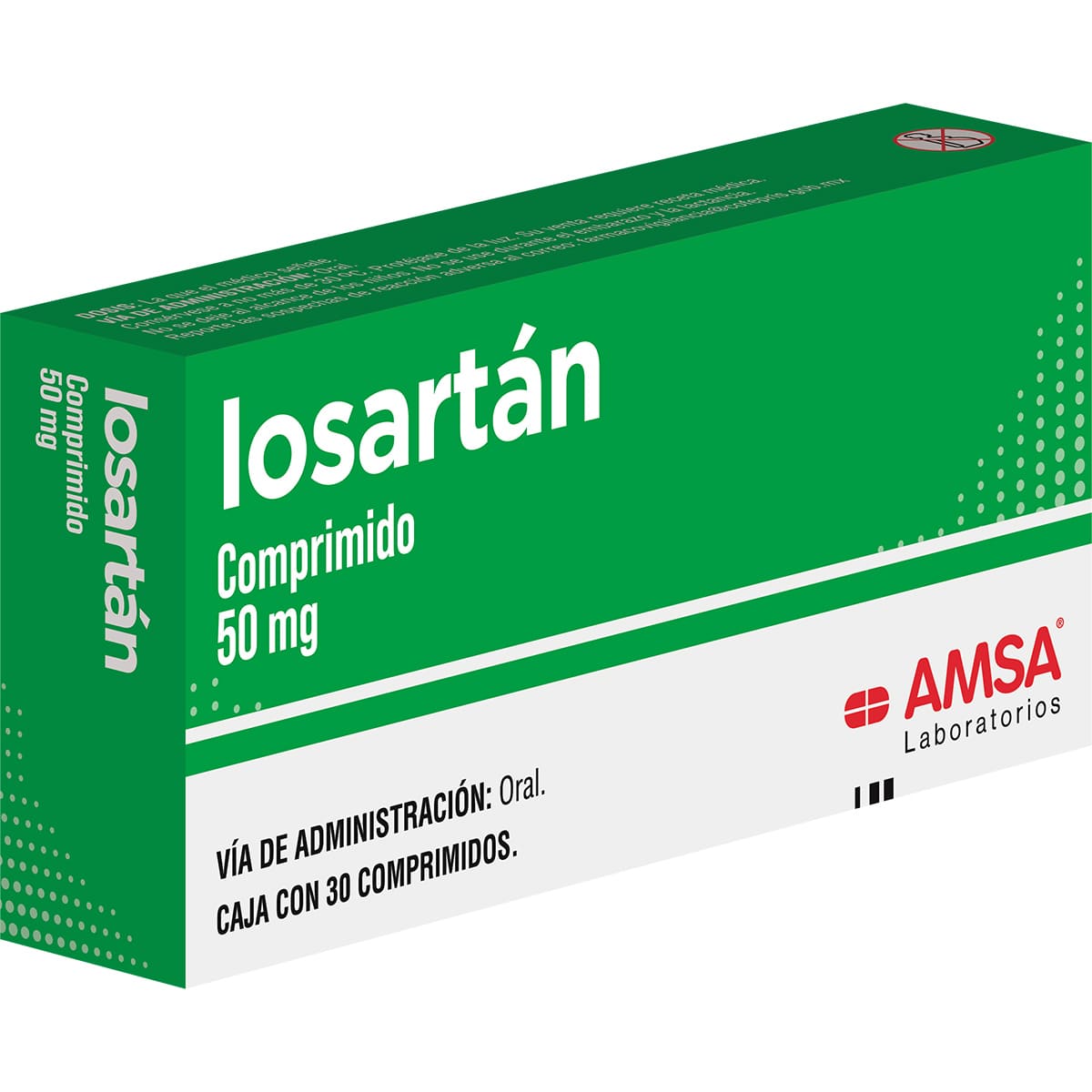 Losartan 50 Mg Caja C/30 Tabletas