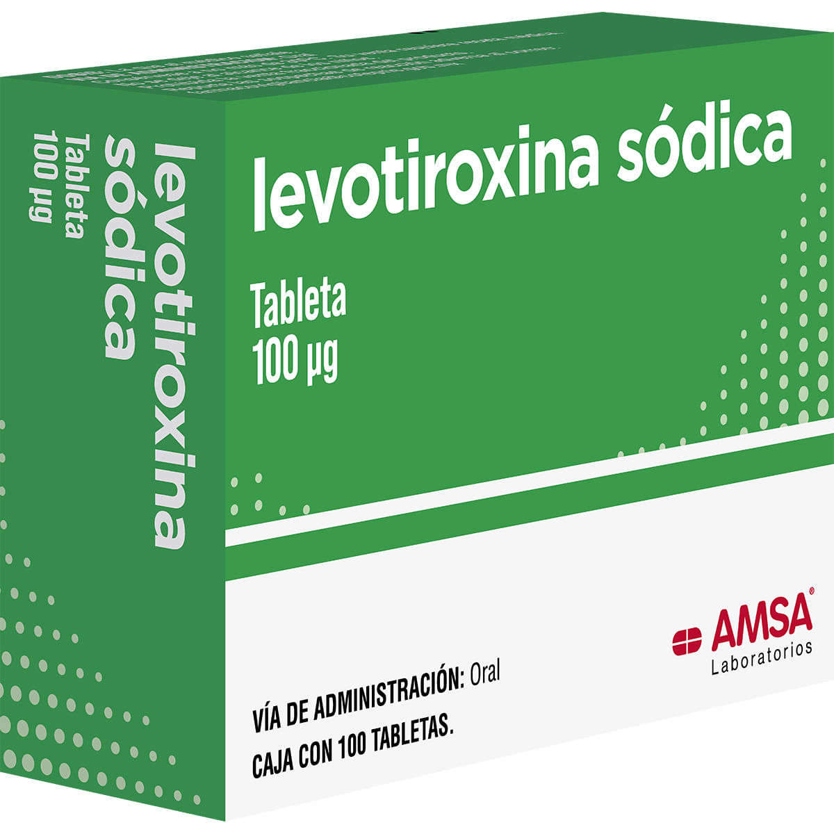 Levotiroxina 100 Mcg Caja C/100 Tabletas