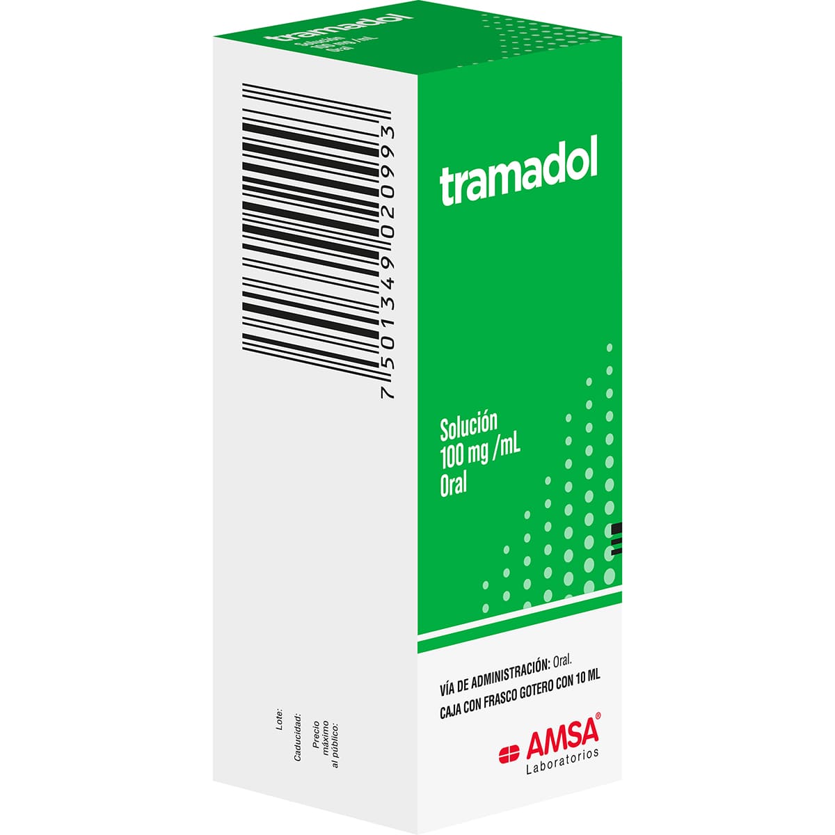 Tramadol Solucion Oral 100 Mg Frasco Gotero C/10 Ml