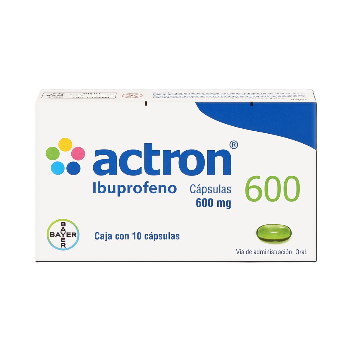 Actron 600 Mg Caja C/10 Capsulas